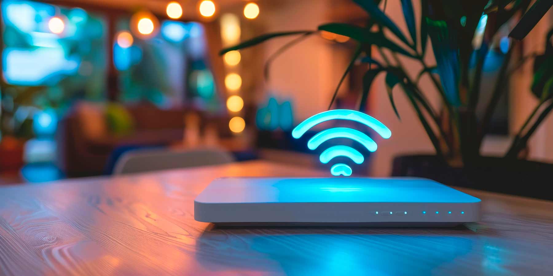 router en casa con icono 3d encima de ondas wifi 